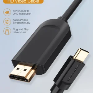 Type-C to HDMI 4K cable by Vention for MacBook and smartphones
