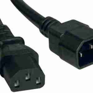 TRIPP LITE P005-003 Heavy Duty Power Extension Cord 15A 14AWG C14 to C13, 3-Feet Black