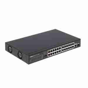 Dahua PFS3125-24ET-190 24-Port FE PoE+ 1-Port Gigabit Combo PoE Switch