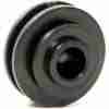 Bobbin Flat Bar Insulator Plastic Black