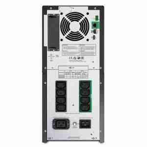 Back panel of APC SMT3000IC showing IEC ports"
