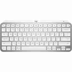 Logitech MX Keys Mini Minimalist Wireless Illuminated Keyboard - Pale Gray