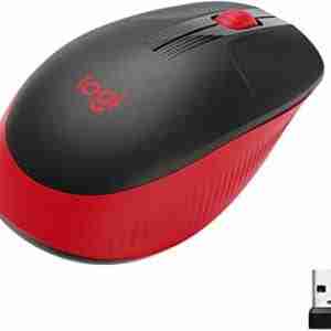 Logitech Wireless Mouse Full Size M190 – Red (910-005908)