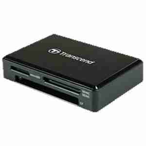 Transcend Card Reader USB 3.1 Black - Micro SD, SD and Compact Flash