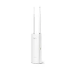 Weatherproof TP-Link TL-EAP110-Outdoor N300 wireless access point with high-gain external antennas designed for harsh outdoor environments.