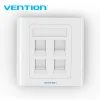VENTION 4 PORT WALL FACEPLATE WHITE 86 TYPE