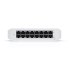 Front view of Ubiquiti UniFi Switch Lite 16 PoE with 16 Gigabit ports
