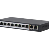D-Link PoE switch with metal housing and fanless design
