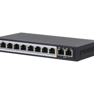 D-Link PoE switch with metal housing and fanless design