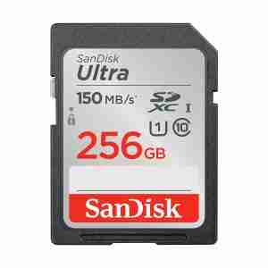 SanDisk Ultra SDXC 256GB UHS-I card 150MB/s Class 10