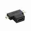 UGREEN Micro HDMI Male + Mini HDMI Male to HDMI Female Adapter - HD129