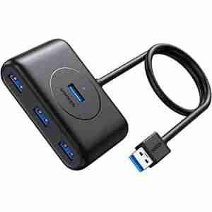 UGREEN 4-Port USB 3.0 Hub with USB-C & USB-A 2-in-1 interface 1M Black - CR113