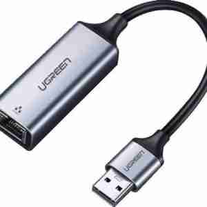 UGREEN USB 3.0 to RJ45 Gigabit Ethernet Adapter Aluminum Case (Space Gray) - CM209