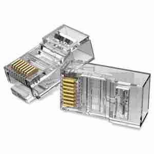 Vention Cat.5E UTP RJ45 Modular Plug Transparent 100 Pack - VEN IDBR0-100