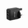 Vention Two-Port USB(A+C) Wall Charger (18W/20W) UK-Plug Black