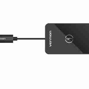 Vention Wireless Charger 15W Ultra-thin Mirrored Surface Type 0.05M Black