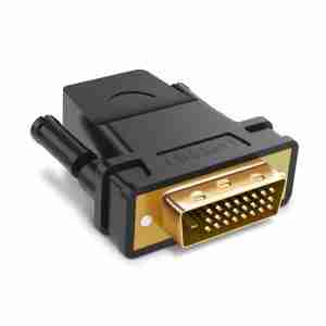 UGREEN DVI (24+1) Male to HDMI Female Adapter (Black) - 20124