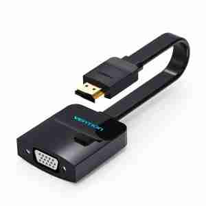 Vention Flat HDMI to VGA Converter 0.15M Black - VEN ACIBB
