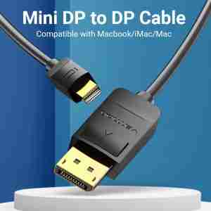Vention Mini DisplayPort to DisplayPort Cable 1.5M Black - VEN HAABG