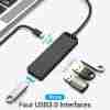 Vention Type-C to 4-Port USB 3.0 Hub - VEN TGKBB