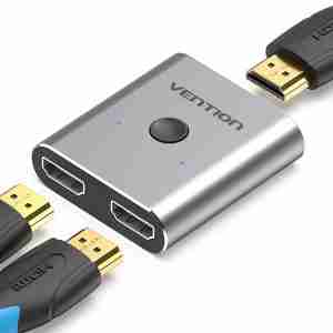 Vention 2-Port HDMI Bi-Direction Switcher Silver - VEN AFUH0