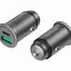 Vention 25W Dual USB Car Charger (PD3.0+QC3.0) Gray Mini Style Aluminium Alloy Type