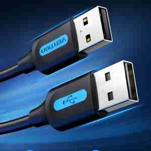 Vention USB 2.0 A Male to A Male Cable 1M Black PVC Type - VEN COJBF
