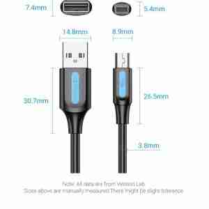 Vention USB 2.0 A Male to Mini-B Male 0.5M - VEN COMBD