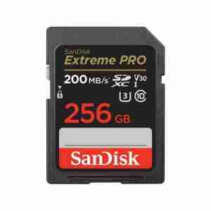 SanDisk Extreme PRO 256GB SDXC UHS-I Card 200 MBPs
