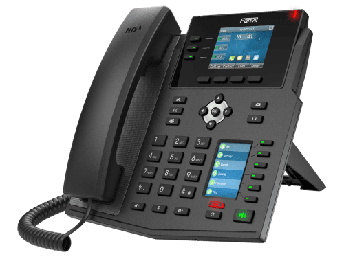 Fanvil X4U side DSS screen showing programmable keys