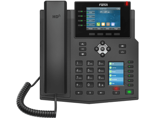 Fanvil X5U VoIP phone setup in Kenyan business office environment