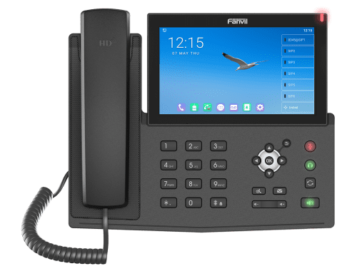 Fanvil X7A Android VoIP phone with 7-inch touchscreen interface