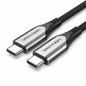 Vention Cotton Braided USB-C to USB-C 3.1 Cable 1M Gray - VEN TAAHF