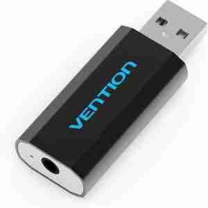 Vention 4 Pole USB External Sound Card Black - VEN VAB-S15-B