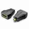 Vention Micro HDMI Male to HDMI Female Adapter Black - VEN AITB0