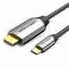 Vention USB-C to HDMI Cable 2M Black Aluminum Alloy Type - VEN CGOBH