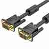 Vention VGA(3+6) Male to Male Cable with ferrite cores 30M Black