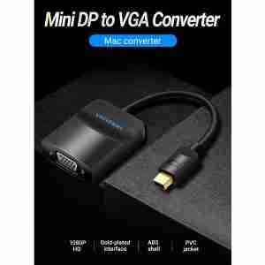 Vention Mini DisplayPort to VGA Converter 0.15M Black - VEN HBDBB