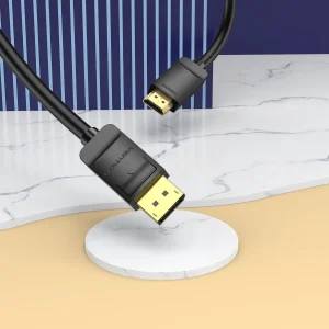 Vention DisplayPort to HDMI Cable 2M Black – VEN HADBH with gold-plated connector