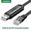 UGREEN USB-A to RJ45 Console Cable 1.5m (Black) - CM204