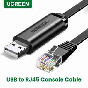 UGREEN USB-A to RJ45 Console Cable 1.5m (Black) - CM204