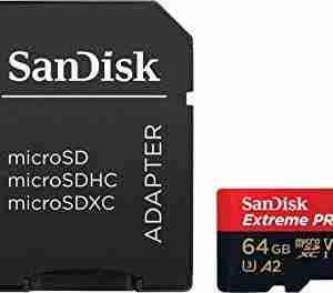 SanDisk Extreme PRO 64GB microSDXC Memory Card - SDSQXCU-064G-GN6MA