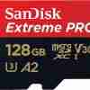SanDisk Extreme Pro 128GB microSDXC Memory Card - SDSQXCY-128G-GN6MA