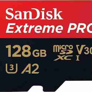 SanDisk Extreme Pro 128GB microSDXC Memory Card - SDSQXCY-128G-GN6MA