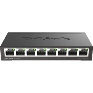 D-Link DGS-108/B 8-Port Gigabit Unmanaged Metal Desktop Switch