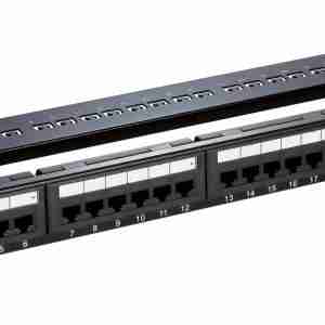  D-Link NPP-C62BLK241 24 port Cat6 UTP (Unshielded Twisted Pair) patch panel