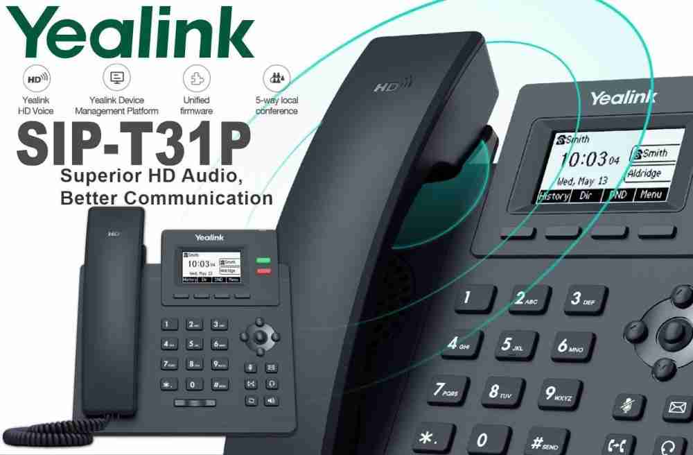 Empowering Business Communication with the Yealink SIP-T31P IP Phone Almiria Techstore 0700449778