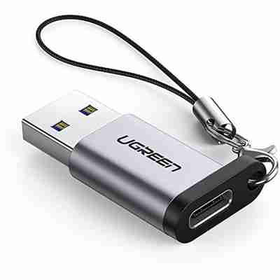 UGREEN USB-A 3.0 Male to USB-C 3.1 Female Adapter (Gray) - US276