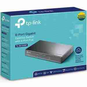 TP-Link 8-Port Gigabit Desktop Switch with 4-Port PoE+ - TL-SG1008P