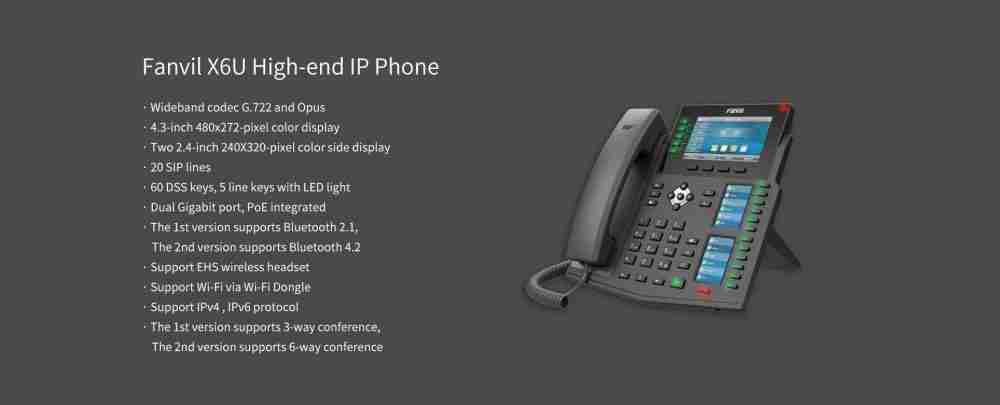 Unleashing the Power of Communication with Fanvil X6U Enterprise IP Phone